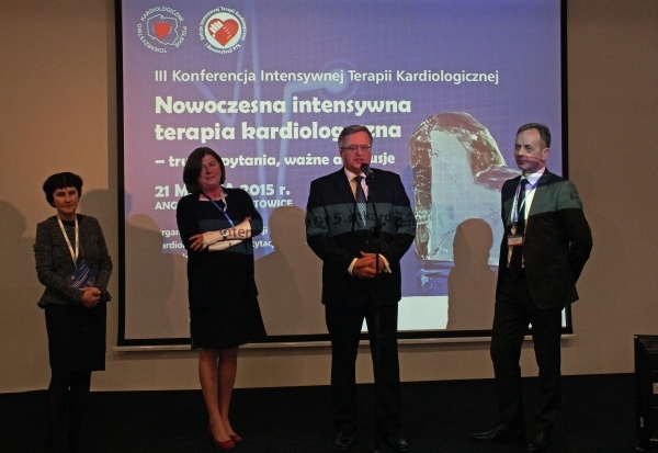 Prezydent Komorowski, III Konferencja Intensywnej Terapii Kardiologicznej
